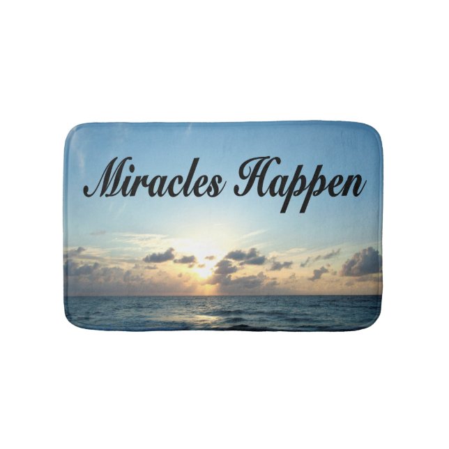 MIRACLES HAPPEN BATH MAT (Front)