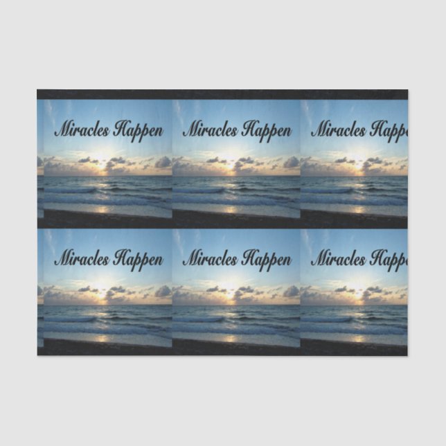 MIRACLES HAPPEN TISSUE PAPER (Front)