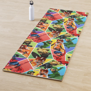 Miraculous Colorful Character Pattern Yoga Mat