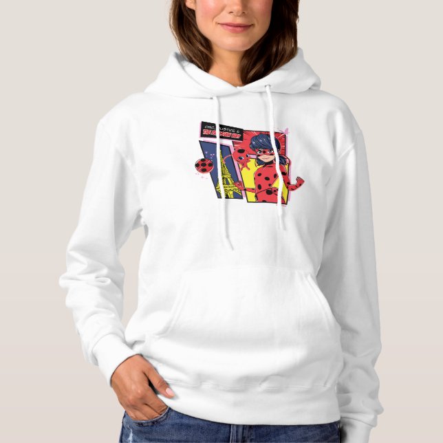 Miraculous Comic Ladybug Parisian Way Hoodie (Front)