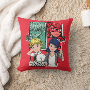 Miraculous Comic Marinette & Adrien True Colours Cushion