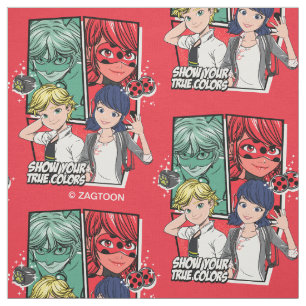 Miraculous Comic Marinette & Adrien True Colours Fabric