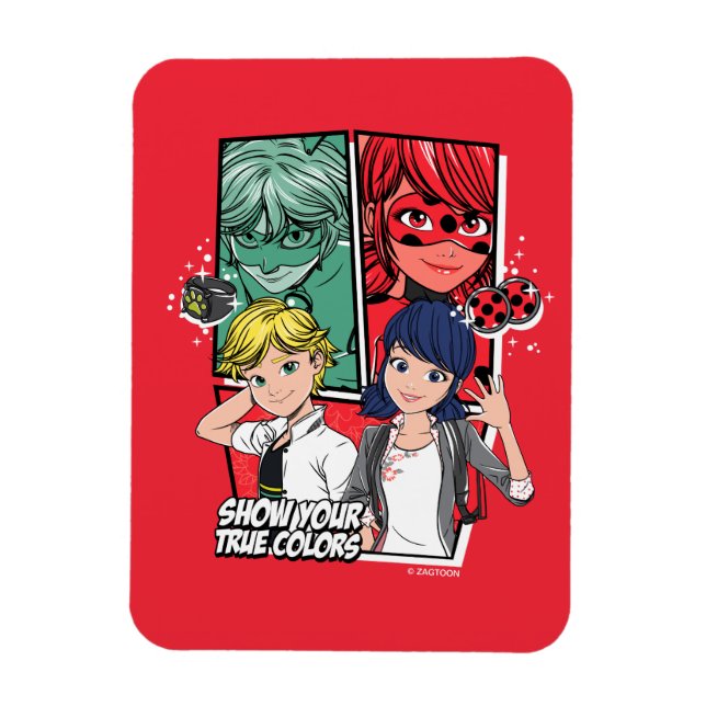 Miraculous Comic Marinette & Adrien True Colours Magnet (Vertical)