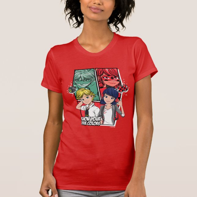 Miraculous Comic Marinette & Adrien True Colours T-Shirt (Front)