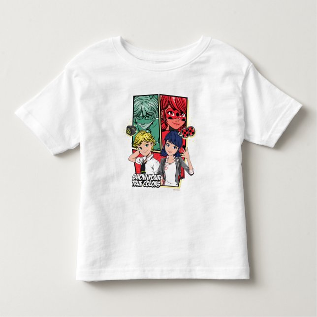 Miraculous Comic Marinette & Adrien True Colours Toddler T-Shirt (Front)