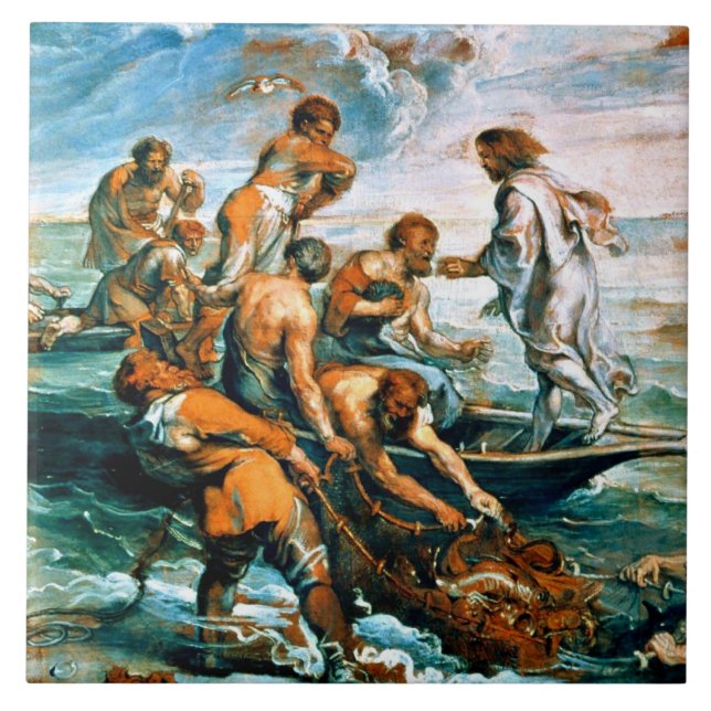 Miraculous Draught of Fishes Tile (Front)