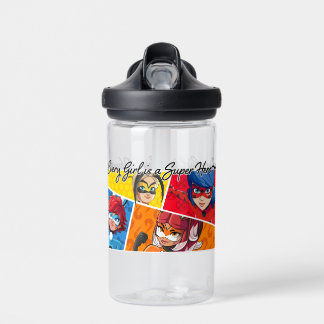 Miraculous Every Girl is a Super Hero Water Bottle