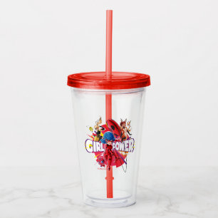 Miraculous Girl Power Acrylic Tumbler