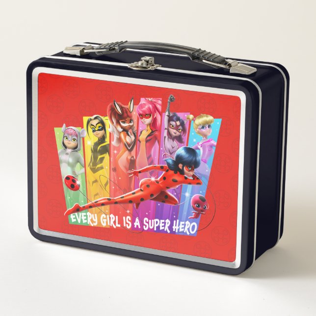 Miraculous Girls | Every Girl is a Super Hero Metal Lunch Box (Front)