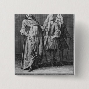 Miraculous healing of a paralytic 15 cm square badge
