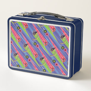 Miraculous Kwamis Tikki & Plagg Pattern Metal Lunch Box