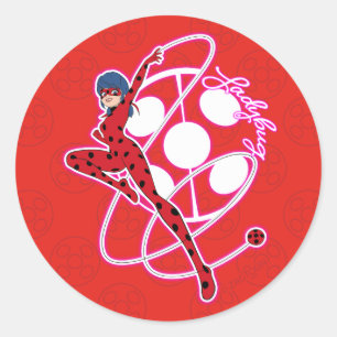 Miraculous Ladybug Badge Classic Round Sticker