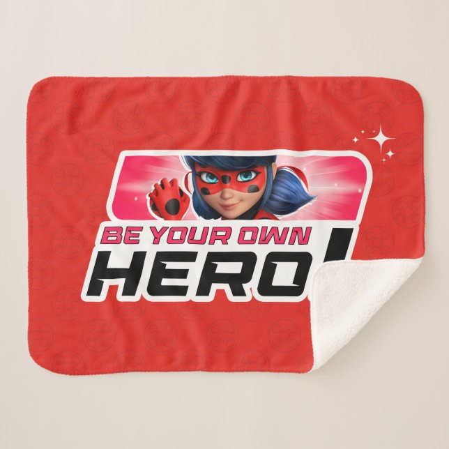 Miraculous Ladybug | Be Your Own Hero Sherpa Blanket (Front (Horizontal))