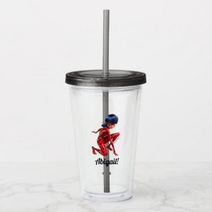 Miraculous Ladybug Birthday Party Favour Acrylic Tumbler