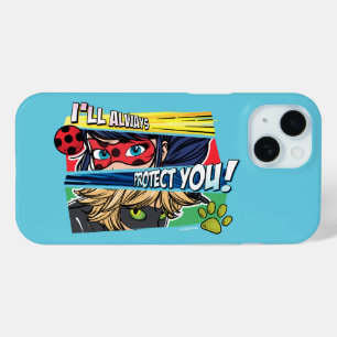 Miraculous Ladybug & Cat Noir Always Protect You iPhone 15 Case