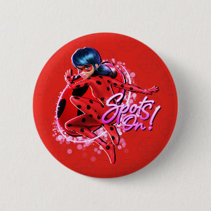 Miraculous Ladybug   Spots On Graphic 6 Cm Round Badge