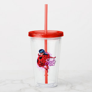 Miraculous Ladybug Spots On Graphic Acrylic Tumbler