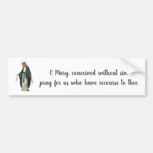 Miraculous Medal Bumper Sticker