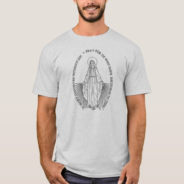 MIRACULOUS MEDAL BY EKLEKTIX T-Shirt (Front)