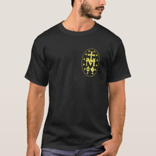 Miraculous Medal Catholic Blessed Our Lady Virgin  T-Shirt