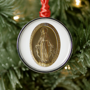 Miraculous Medal Ceramic Ornament