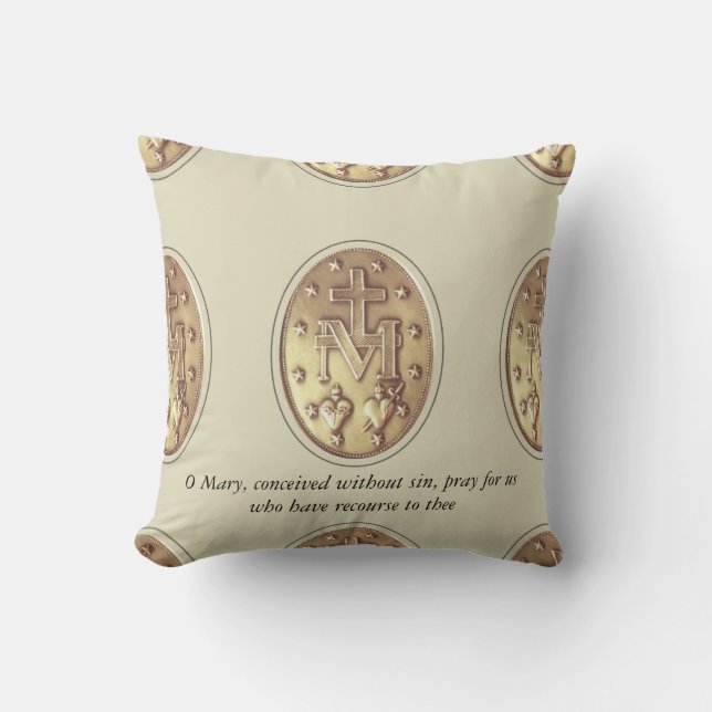 miraculous medal cushion (Front)