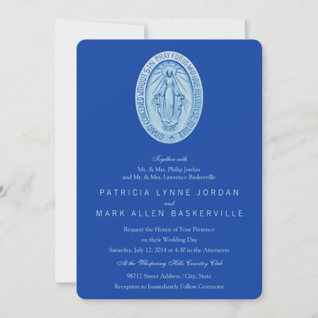 Miraculous Medal Invitation (Front)