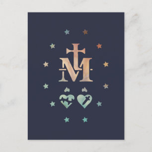 Miraculous Medal Our Lady of Grace Postcard