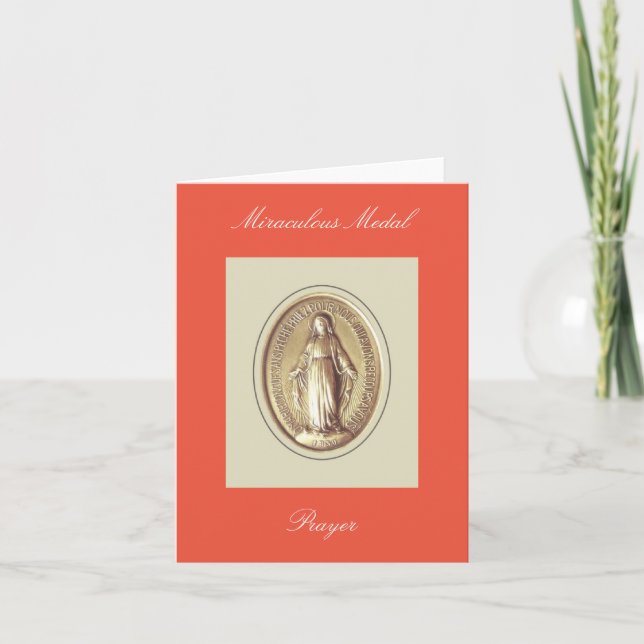 Miraculous Medal Prayer Card (Front)