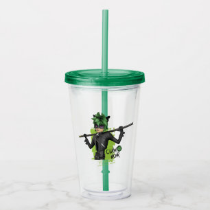 Miraculous Re-verse Claw Noir Character Graphic Acrylic Tumbler