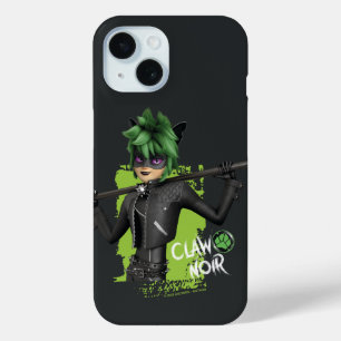 Miraculous Re-verse Claw Noir Character Graphic iPhone 15 Case