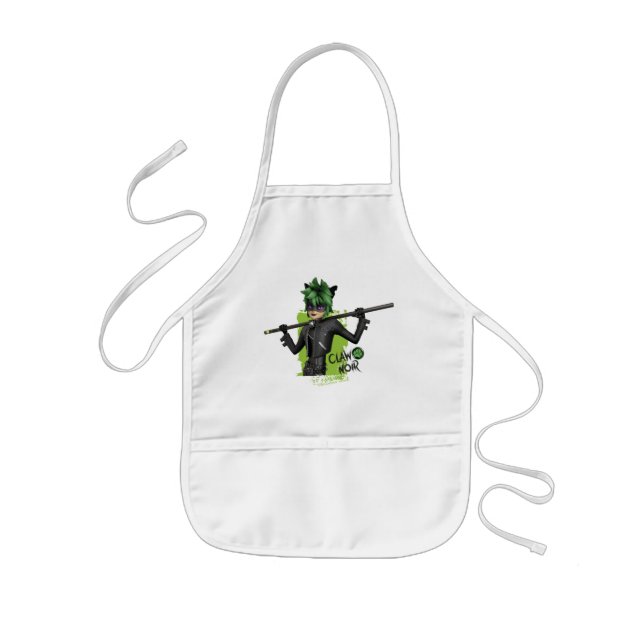 Miraculous Re-verse Claw Noir Character Graphic Kids Apron (Front)