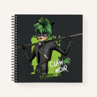 Miraculous Re-verse Claw Noir Character Graphic Notebook