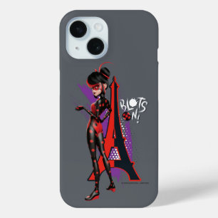 Miraculous Re-verse Shadybug Blots On! iPhone 15 Case