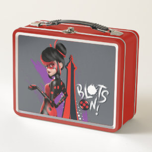 Miraculous Re-verse Shadybug Blots On! Metal Lunch Box