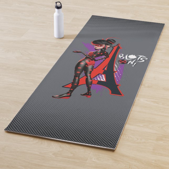 Miraculous Re-verse Shadybug Blots On! Yoga Mat (In Situ)