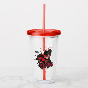 Miraculous Re-verse Shadybug Character Graphic Acrylic Tumbler