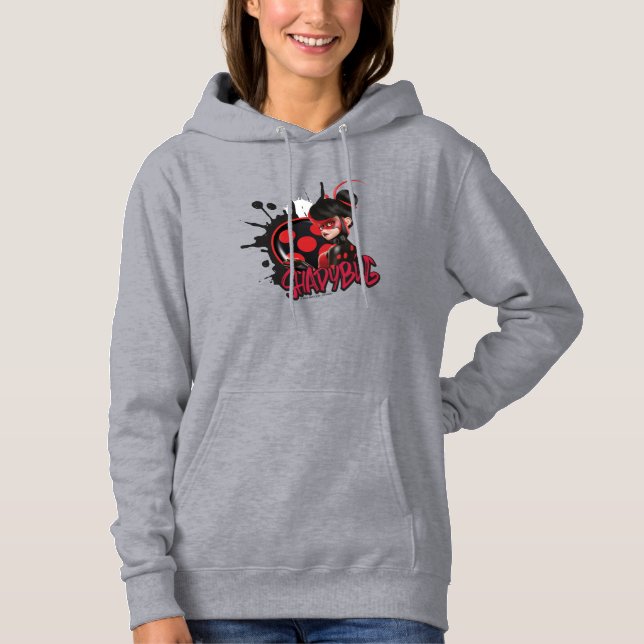 Miraculous Re-verse Shadybug Character Graphic Hoodie (Front)