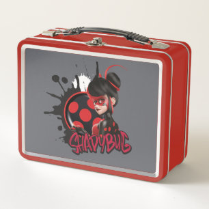 Miraculous Re-verse Shadybug Character Graphic Metal Lunch Box