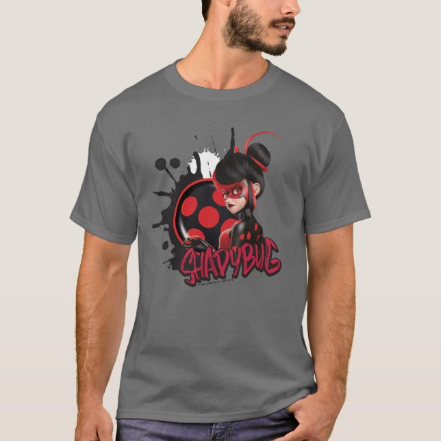 Miraculous Re-verse Shadybug Character Graphic T-Shirt (Front)