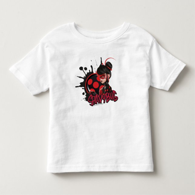 Miraculous Re-verse Shadybug Character Graphic Toddler T-Shirt (Front)