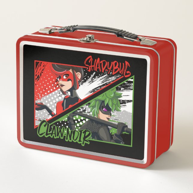 Miraculous Re-verse Shadybug & Claw Noir Metal Lunch Box (Front)