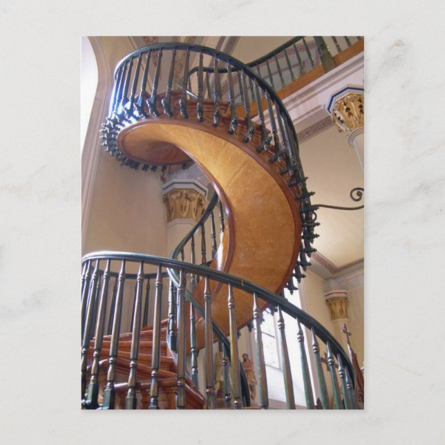 Miraculous Staircase, Loretto Chapel Santa Fe Postcard (Front)