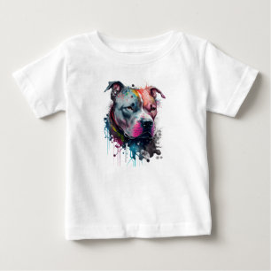 Mirada seria + corazón amable: pitbull baby T-Shirt
