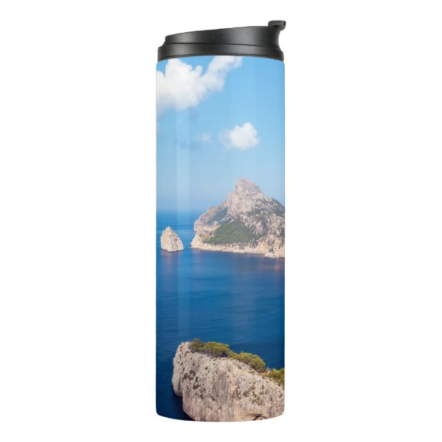 Mirador es Colomer in Cap de Formentor - Mallorca Thermal Tumbler (Rotated Left)