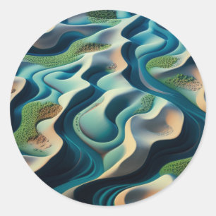 Mirage Currents Classic Round Sticker