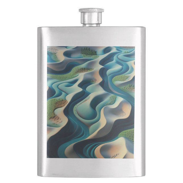 Mirage Currents Hip Flask (Front)