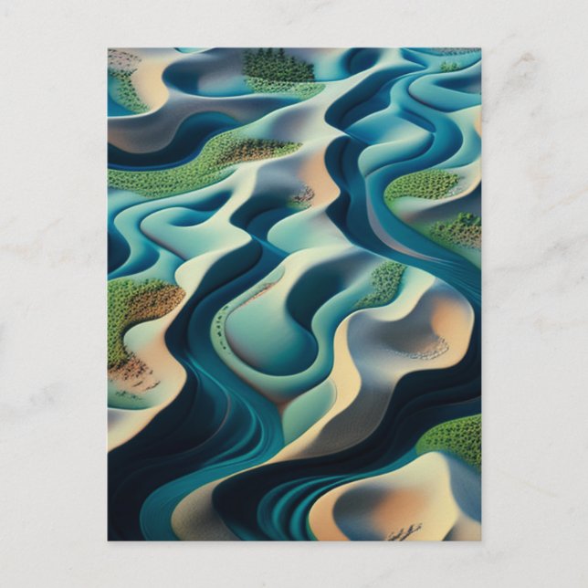 Mirage Currents Invitation Postcard (Front)