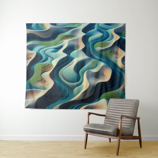 Mirage Currents Tapestry (In Situ (Horizontal))