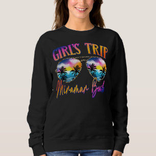 Miramar Beach Florida Girls Trip Sunglasses Summer Sweatshirt
